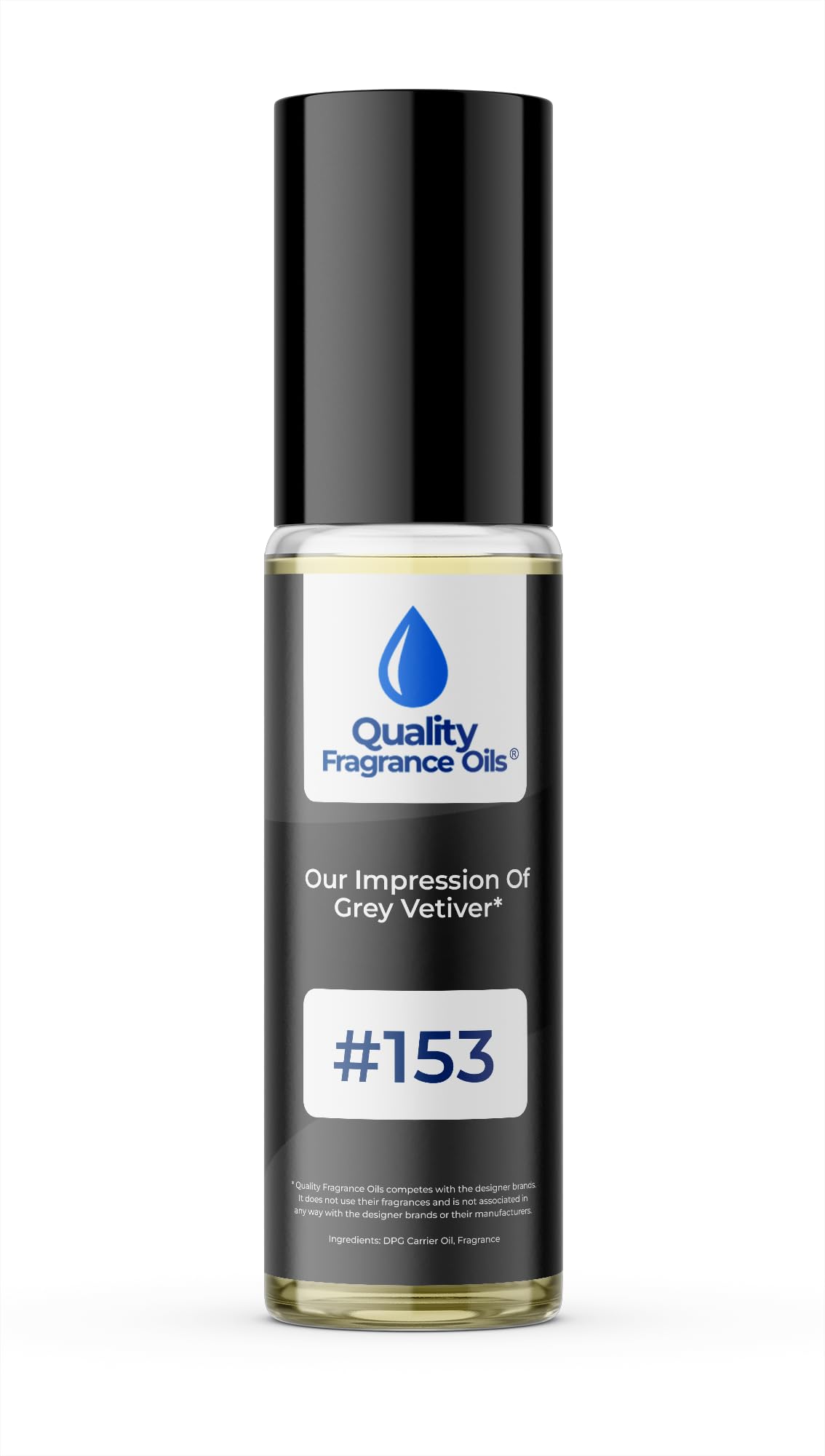 Quality Fragrance Oils' Noir de Noir Impression #132 | Long-Lasting Perfume Oil, Alcohol-Free, Strong Scent, 10ml Roll-On | Affordable Alternative to Designer Fragrances