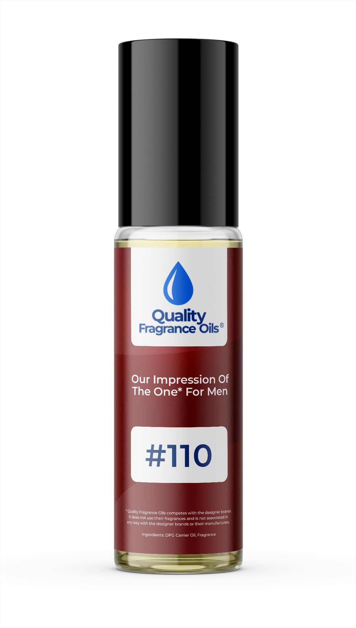 Quality Fragrance Oils' Noir de Noir Impression #132 | Long-Lasting Perfume Oil, Alcohol-Free, Strong Scent, 10ml Roll-On | Affordable Alternative to Designer Fragrances