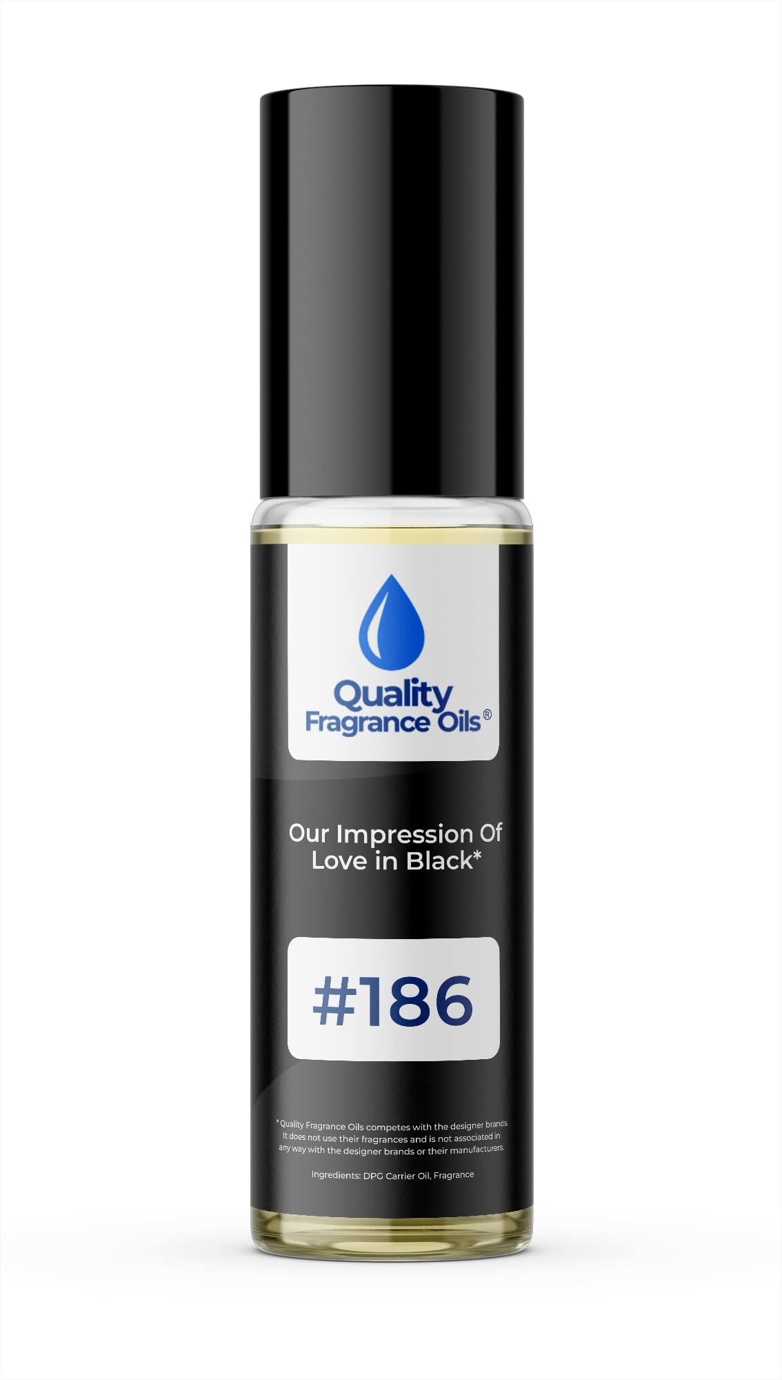 Quality Fragrance Oils' Noir de Noir Impression #132 | Long-Lasting Perfume Oil, Alcohol-Free, Strong Scent, 10ml Roll-On | Affordable Alternative to Designer Fragrances